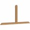 Ekena Millwork Portland Timber Gable Bracket, Western Red Cedar, 84"W x 38"H x 3 1/2"D x 3 1/2"F, 11/12 Pitch GBW084X38X0404POR00SWR - alternate 2